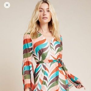 Hutch Elysees Geometric Wrap Dress